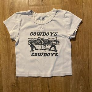 brandy melville cowboy baby tee